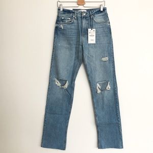 NWT ZARA Premium Straight Jeans
